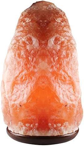 Salt Kingdom Himalayan Natural Shape Crystal Rock Night Light Salt Lamp Ionic Air Purifier, Decorative Genuine Wood Base with Cord, UK Plug Electric Wire, Light Bulb 7 Kg