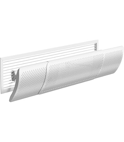 Déflecteur Pour Climatiseur Extérieur - Acier Inoxydable - Grilles Inclinées - Change La Direction Du Flux D'air - Diamètre 43 à 63 Cm