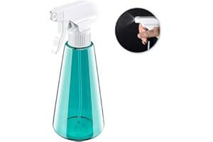 DAWRIS Butelka z rozpylaczem 500 ml, plastikowy rozpylacz wielokrotnego użytku, 3 tryby pracy (delikatna mgiełka, strumień i wyłączanie), pusta butelka z rozpylaczem, rozpylacz do roślin, butelka z