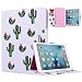Produktbild Yokata Apple iPad 2 / iPad 3 / iPad 4 Hülle Case Schutzhülle Tasche mit Standfunktion und Auto Sleep / Wake Up Funktion Slim Ultra Dünn Hochwertiges PU Leder Etui Ledertasche für Apple iPad 2 / 3 / 4 (9,7 Zoll) Tablet Etui - Kaktus