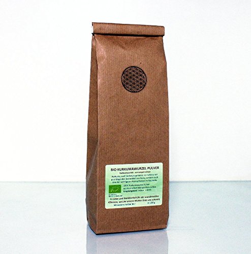 Preisvergleich Produktbild Regenbogenkreis Kurkuma Wurzel Pulver Bio, Roh Tüte 200g