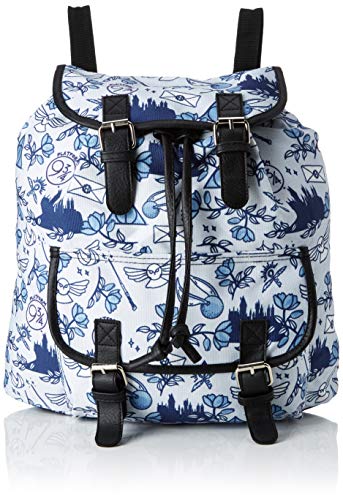 Bioworld Merchandising mixte adulte Sac A Dos Knapsack Harry Potter - Movie Logo Sac a dos Bleu (Blanc Et Bleu)