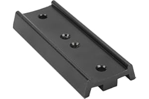 GARSENT 108mm/4.25in Rail Bar Metal Dovetail Mounting Plate, Telescope Scope Adapter Mount Base with Screw and Turnbuckle, for EQ Mounts and DSLR or SLR Cameras (Black)