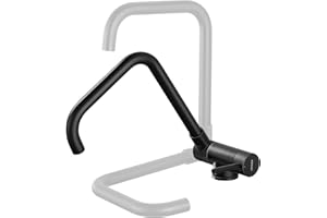 Lonheo Robinet de Cuisine Noir Rabattable Pivotant à 360°, Mitigeur Cuisine Pliable Contre Fenêtre, Robinet Mitigeur Evier Acier Inox à Eau Chaude et Froide pour Cuisine
