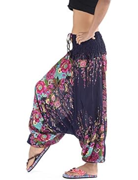 Luxus Haremshose Damen | Fashion Pumphose | Yoga Pluderhose | Sexy Ballonhose | Bunt Sommerhose | Made in Thailand...
