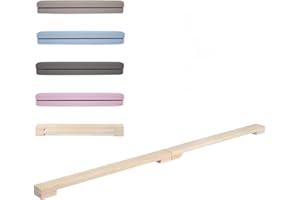 MAMOI® Gymnastics beam for kids, 200 cm padded non-slip folding balance beam, kids gym equipment
