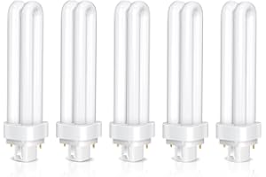 LIUYIFE Confezione da 5 Lampadine Tubolari PLC G24d-3 a 2 Pin 26W, Luce Bianco Caldo 2700K, 1600LM, Tubo Doppio Giro 2U, Non Regolabile, Adatta Per Cucina, Sala da Pranzo, Bar, Camera da Letto, Ufficio