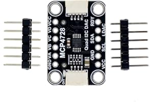 DONGKER Módulo DAC de 4 bits, MRS158A MCP4728 Quad DAC con EEPROM 4bit Digital Analógico Módulo