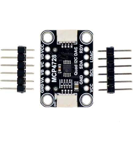 MCP4728 DAC-Modul - 4-Kanal 12-Bit Digital-Analog-Wandler Mit EEPROM Für Präzise Spannungssteuerung