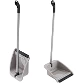 Maya - Atomic Collapsible Trash Pan with Rubber Lip and Stick for Household Cleaning | Dimensions 28 x 25 x 92 cm | Design fo