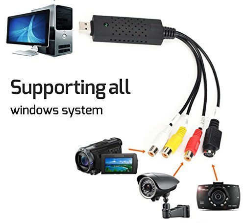 Rybozen Convertidor de audio video USB 2 0 Digitalice y edite video desde cualquier fuente anal  gica incluyendo VCR DVD VCR