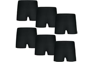 AOOWU 6 Pack Bambina Pantaloncini da Ginnastica, Balletto Danza Shorts Bottoms, Elasticizzati Traspirante Corti Aderenti, Danza Moderna Short Leggings Estivi Ciclismo Fitness, 9 ai 14 anni