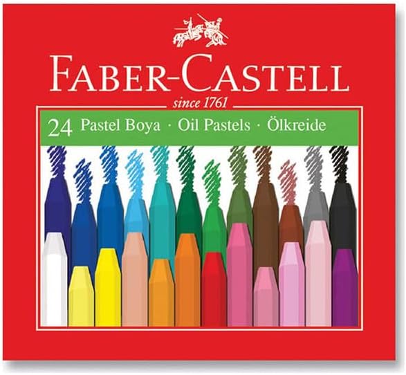 Faber-Castell Pastel Boya, 24 Renk, Pratik Taşıma Çantalı, Canlı ve Yumuşak Renkler, Kolay Kullanım, Şık Tasarım
