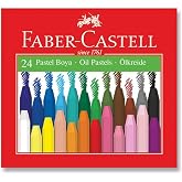 Faber-Castell Pastel Boya, 24 Renk, Pratik Taşıma &Ccedil;antalı, Canlı ve Yumuşak Renkler, Kolay Kullanım, Şık Tasarım