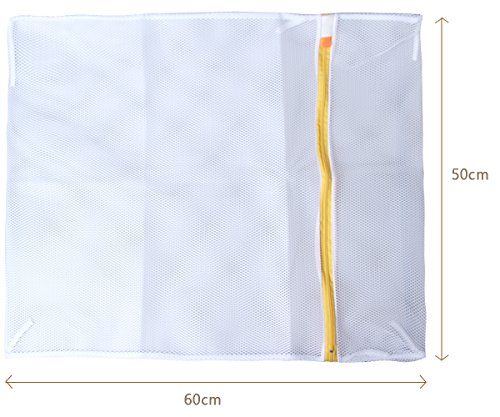 Acxeon 2er Set Wäschenetz Wäschebeutel – Premium Qualität Zweischichtig Waschen Taschen, Wäsche Beutel für Bluse, Strumpfwaren, Strumpf, Unterwäsche, Büstenhalter und Unterwäsche, Travel Laundry Bag (60X50CM – grobe Masche) - 2