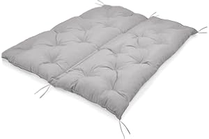 YANMAN Ultra Thick Garden Swing Hammock Seat Bench Cushion 2 3 Seater Pad Canopy Outdoor Patio Furniture Cushion Soft Touch & Comfortable (150x100x8cm, Gray)