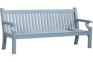 GARDEN STORE DIRECT Winawood Sandwick 4 Seat Garden Bench, Three Colours Available (Powder Blue)