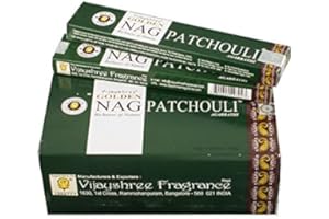 Pamai Pai® Bastoncini di incenso, 180 g, Golden Nag Champa, colore verde