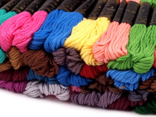BUSDUGA – Stickgarn , Sticktwist 100stück XXL-Packung je 8meter lang – schöne vers. Farben - 2