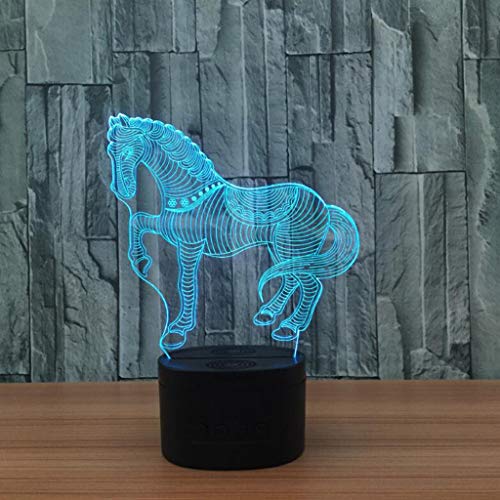 Preisvergleich Produktbild JKL Nachtlicht Nachtlicht, 3D LED Tischlampe, Kinder Augenschutz Fütterung Licht Bluetooth Lautsprecher Multicolor Dimmen Nachtlicht Geschenk