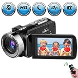 📷Camcorder mit Webcam und Pausenfunktion: Unser mini youtube kamera kann auch als webcam verwendet werden. Mit dieser funktion können Sie videoanrufe mit freunden und familie genießen, wenn sie mit ihrem computer verbunden sind, und müssen nur den PC camera modus auswählen. Dann können sie Live videos auf Ihren kanal streamen aufnehmen in derselben datei ohne neustart einer neuen datei.