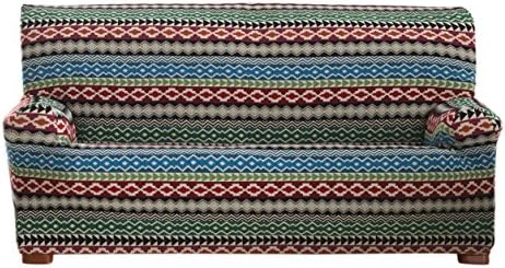 Eysa Kilim - Elastic Sofa Cover, Blue 2 Seats blue