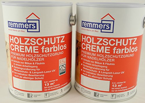 Preisvergleich Produktbild Spar-Set 2x Remmers Aidol Holzschutz-Creme kiefer 2,5 l