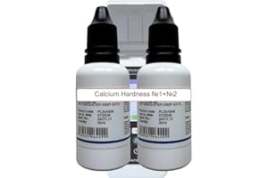 AMBLIOR Calcium Hardness Réactifs liquides n° 1 et 2 pour PoolLab 1.0 & 2.0 - Réactifs de mesure de la dureté du calcium (0,0-500,0 mg/l (ppm)) - Durée de vie : 6 mois - Kit de 50 tests (POL2020CH12)