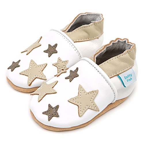 Weiche Baby und Kleinkind Lederschuhe – Jungen und Mädchen – Sterne - 4