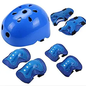 Rk son Kids 4-in-1 Skating Protective Safety Kit (Blue)