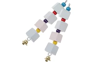 POPETPOP 2pcs Loro Piedra Mineral Bloque Jaula Juguete Periquitos Molar Dientes Juguete Desgarramiento de Pájaros Juguetes Guacamayos Masticar Bloques para loros Periquitos