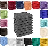 Betz 8 unidades set toallas serie PREMIUM 100% algodon 8 toallas de mano tamaño 50x100 cm color verde esmeralda