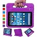 Produktbild NEWSTYLE Fire 7 2015 Tablet Hülle Eva Stoßfeste Schutzhülle Tragbar für Kinder mit Ständer Schutzhülle Standfunktion für Amazon Fire 7.0 Zoll (5. Generation - 2015 Modell) Tablet,- Lila
