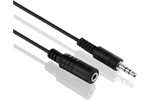 conecto CC50490 kabel audio stereo AUX jack przedłużacz 3,5 mm wtyczka jack 3,5 mm gniazdo jack ultraslim design 3,00 m czarny