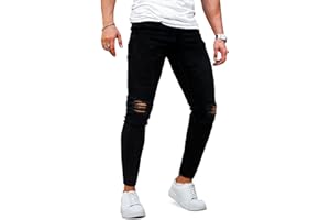 GINGTTO Mens Skinny Jeans Ripped Stretch Slim Fit Jeans for Mens Classic Denim Pants