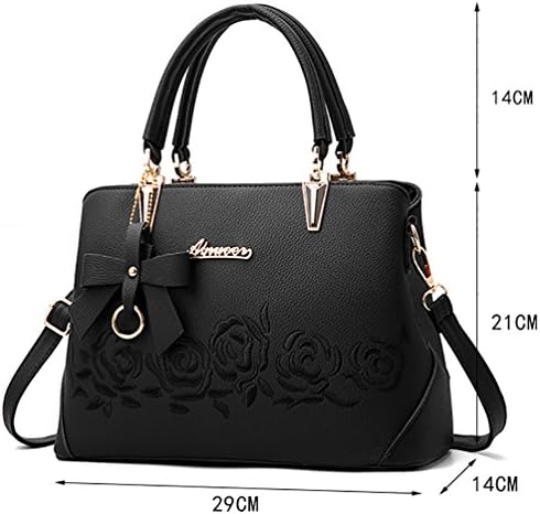 PU Leather Handbags for Women Ladies Vintage Soft Leather Tote Shoulder Bags Messenger Bags