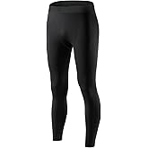 AUYAO Men's Compression Pants, Sport Leggings, L