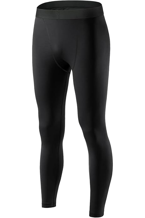 Pantaloni Compressione Uomo - Leggings Sportivi Traspiranti Per Palestra - Foto 3