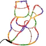 WeRChristmas Snowman Rope Light Silhouette Christmas Decoration, 43 cm - Large, Multi-Colour (Garden &amp; Outdoors)