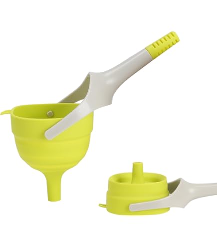 Imbuto Pieghevole In Silicone - 12x9x1.5 Cm, Per Riempire Bottiglie, Anti-Goccia, Lavabile - Foto 3