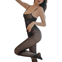 RUIBAVYA Bodystocking Intero Donna Nylon Bodysuit Catsuit Sexy ...