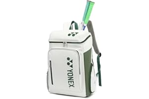 YONEX Sac à dos de sport de grande capacité, sac à raquettes multi-compartiments pour badminton et tennis, compartiment séparé pour chaussures.