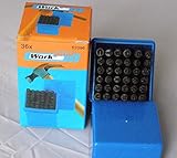 EK-Bielefeld 36 tlg. Schlagbuchstaben Schlagzahlen SET 4mm Schlagstempel
