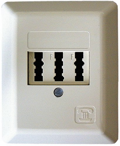 Preisvergleich Produktbild Telefondose, Aufputz, TAE NF / F, beige