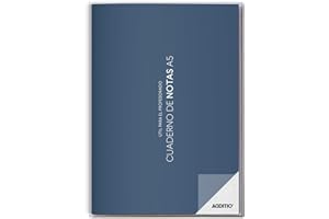 ADDITIO - Cuaderno de Notas para el profesorado | Planificación del curso (2 meses vista) | Evaluación continua | Papel ecológico | Tamaño A5 | Español | Azul