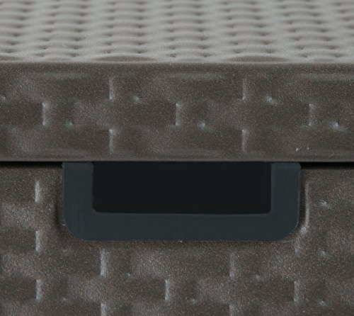 ShelterLogic XXL Kissenbox, Gartenbox, Gartentruhe Espresso 509l Volumen // 132x70x67 cm (LxBxH) // Auflagenbox & Multifunktionsbox - 7