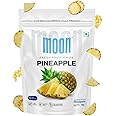 Moon Freeze Dried Pineapple Chips | Healthy Pineapple Snack | 100% Natural, Vegan, No Preservatives, No Added Sugar | 16Gm | Moon-Fruit-Cubes | (16Gm) Pack of 1