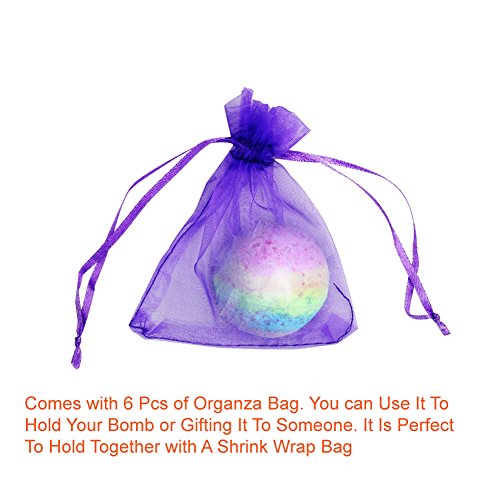 12 Stück Metall Bad Bombe Formen mit 100 Stück Shrink Wrap Taschen für DIY Handwerk von Paxcoo - 5