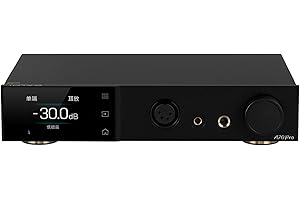 AOSHIDA TOPPING A70 Pro 17000mW*2 Headphone Amp Preamp, RCA/XLR/TRS/EXT to 4.4mm/6.35mm/4-Pin XLR Balanced Headphone Amps, XLR/RCA Preamps, Amplifiers for Earphones (Black)