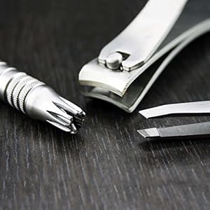 5 Pieces Professional Shaving & Manicure Kit /Unisex. Made With High Class Stainless Steel In LONDON.Travel Size - Image 3